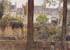 William Frederick Yeames,RA On the Boulevards-Dinan-Brittany (mk46) Spain oil painting art